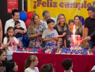 Nachito Rodríguez celebró su cumpleaños junto a su familia