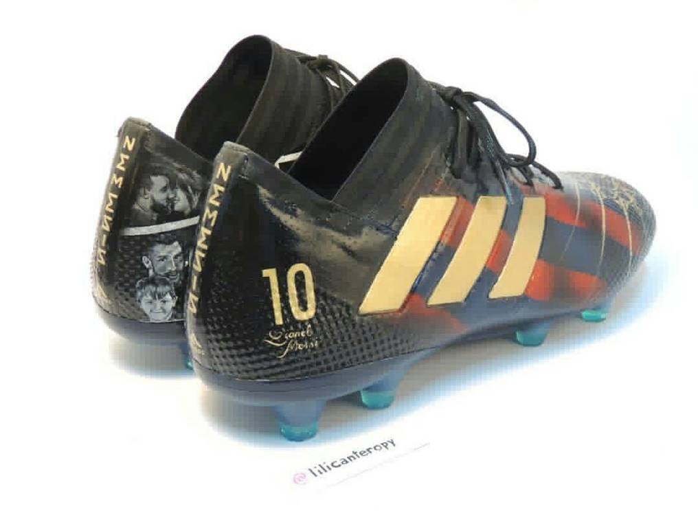 La Nación / Lili Cantero y los botines personalizados de Messi: “Por suerte le
