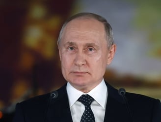 Vladimir Putin, presidente ruso. Foto: Vyacheslav PROKOFYEV / POOL / AFP.