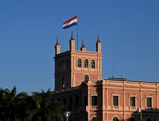El Palacio de López, oficina del Poder Ejecutivo. Foto: Luis ROBAYO / AFP.