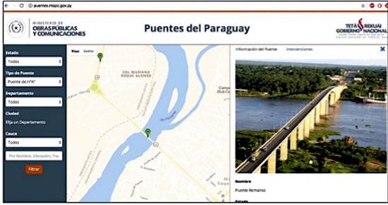 La web de puentes del Paraguay murió en la actual administración de Arnoldo Wiens.