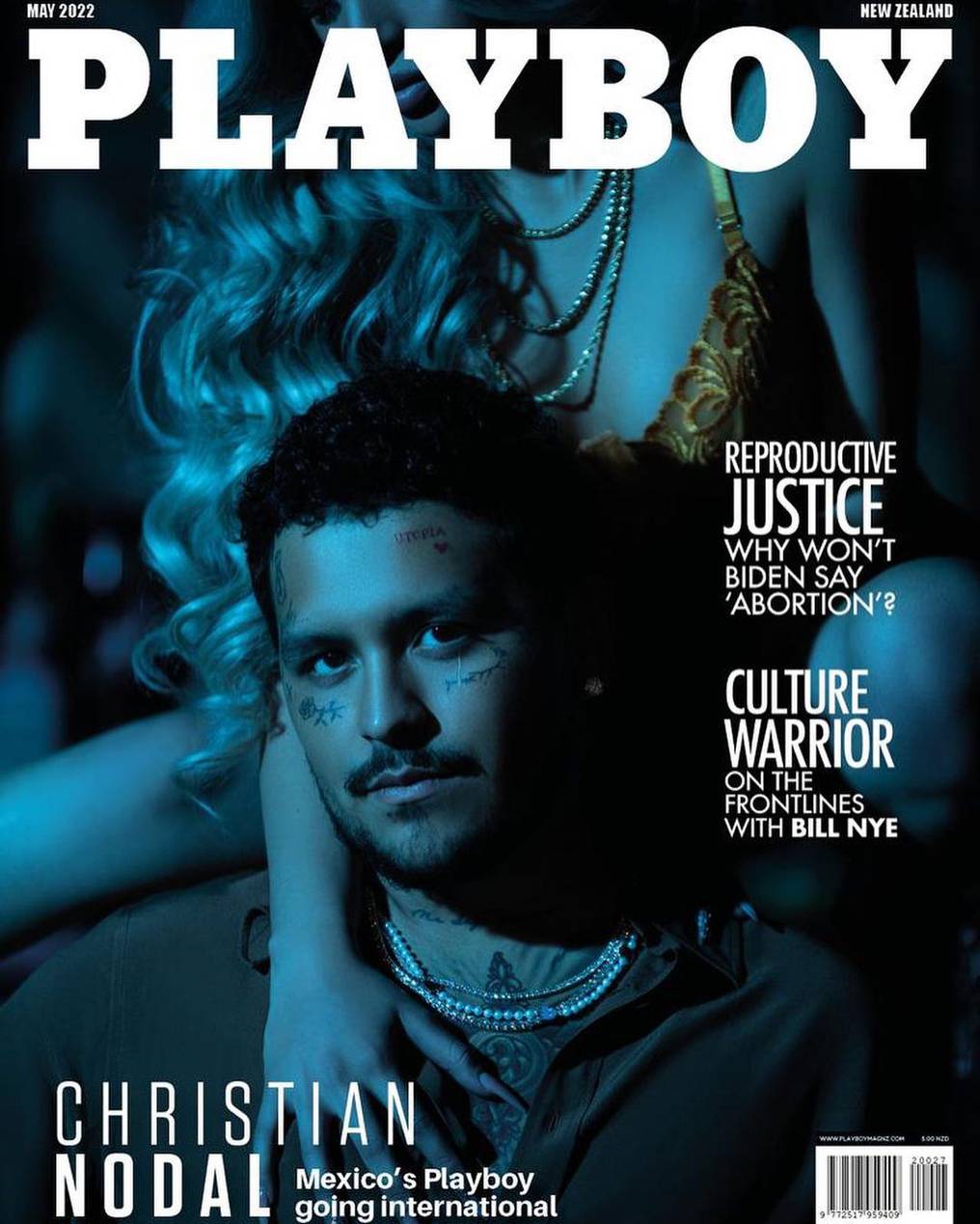 La Nación / Christian Nodal posó para la portada de Playboy