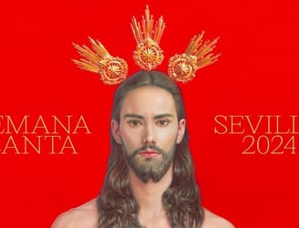 Cartel oficial de la Semana Santa de Sevilla 2024.