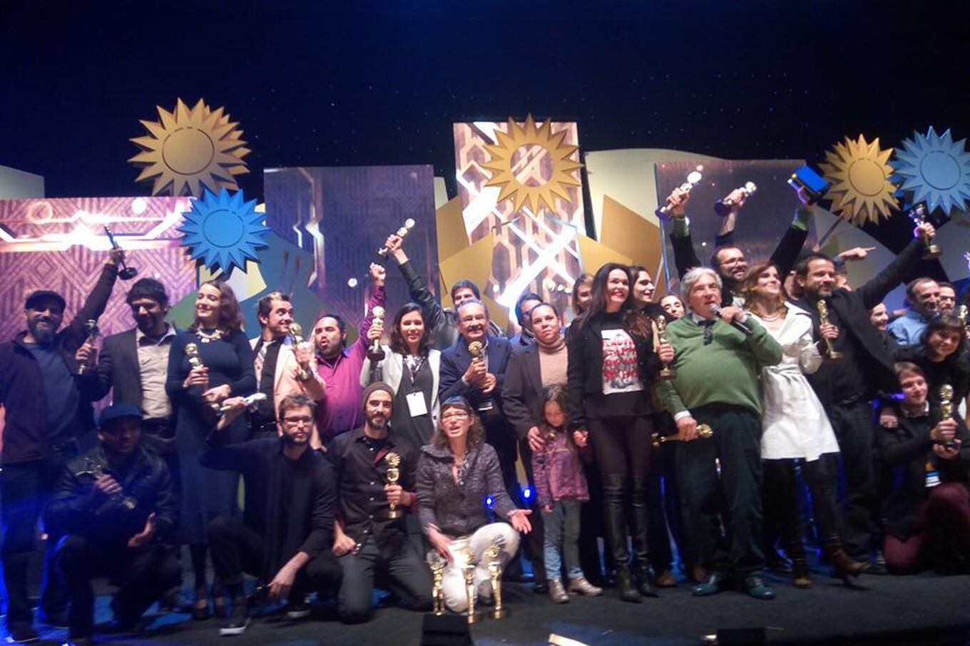 Los ganadores del Festival de Gramado. Foto: Facebook del Festival. 