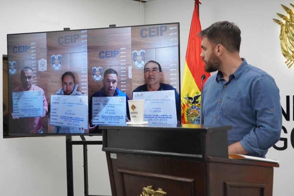 Entre los detenidos en el operativo “León 23”, un hombre cayó en la frontera con Paraguay por llevar las mismas iniciales que el buscado. Foto: MinBol