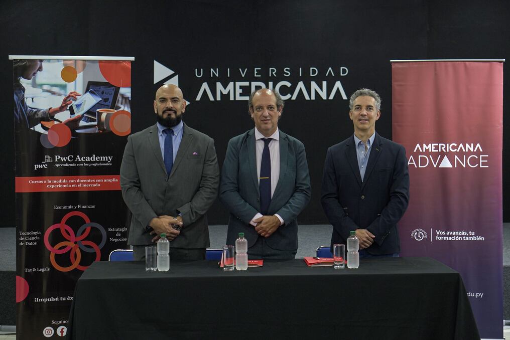 Americana Advance y PwC Paraguay firmaron un convenio de colaboración estratégica para desarrollar y comercializar programas educativos de alto nivel en Paraguay y Latinoamérica. Foto: Gentileza