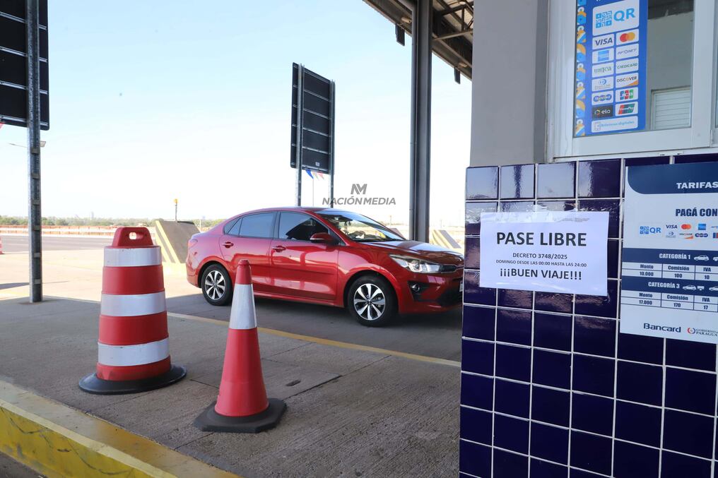 Durante todo el día, regirá la tarifa cero en los 16 puestos administrados por el MOPC. Foto: Néstor Soto