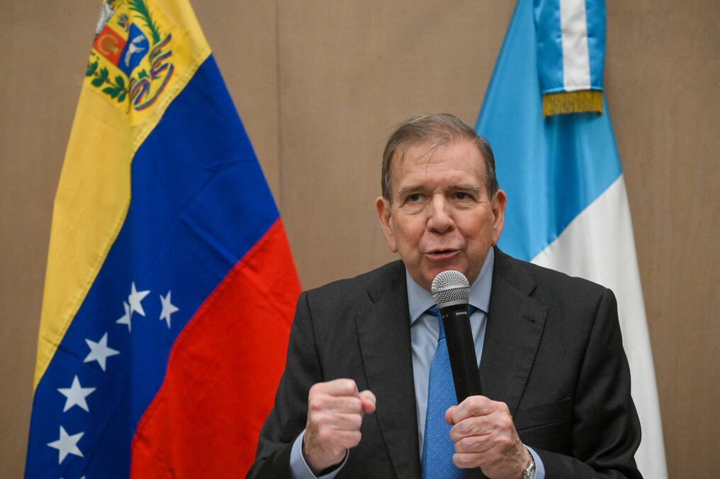 Edmundo González Urrutia visita Guatemala desde el martes pasado, como parte de una gira regional. Foto: Johan Ordónez/AFP