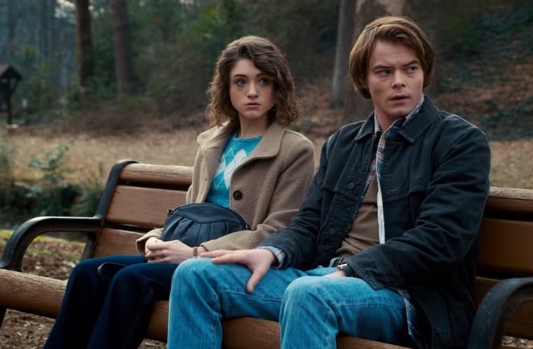 Natalia Dyer y Charlie Heaton son novios en Stranger Things y en la vida real.