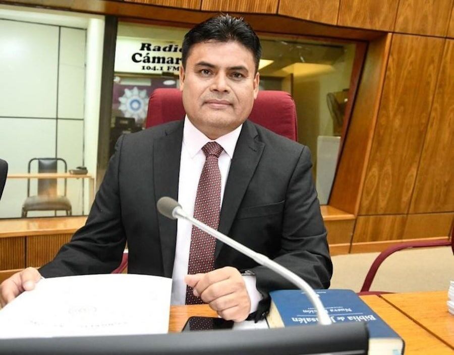 Santiago Benítez ingresó a la Cámara de Diputados como suplente de Lalo Gomes, fallecido en agosto de 2024. Foto: Gentileza