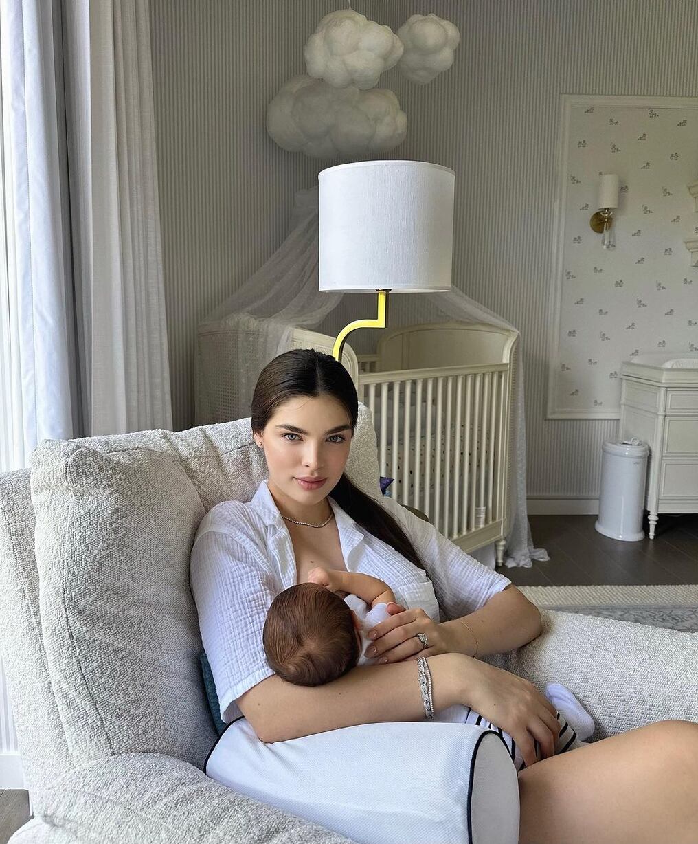 Nadia Ferreira dio a luz el 18 de junio pasado. Foto: @nadiatferreira/Instagram