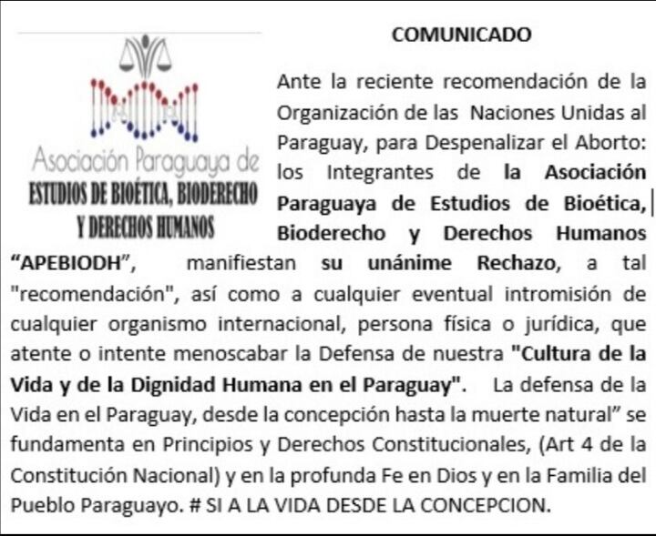 Unánime rechazo de los miembros de la Apebiodh a la propuesta de la ONU. Foto: Gentileza 