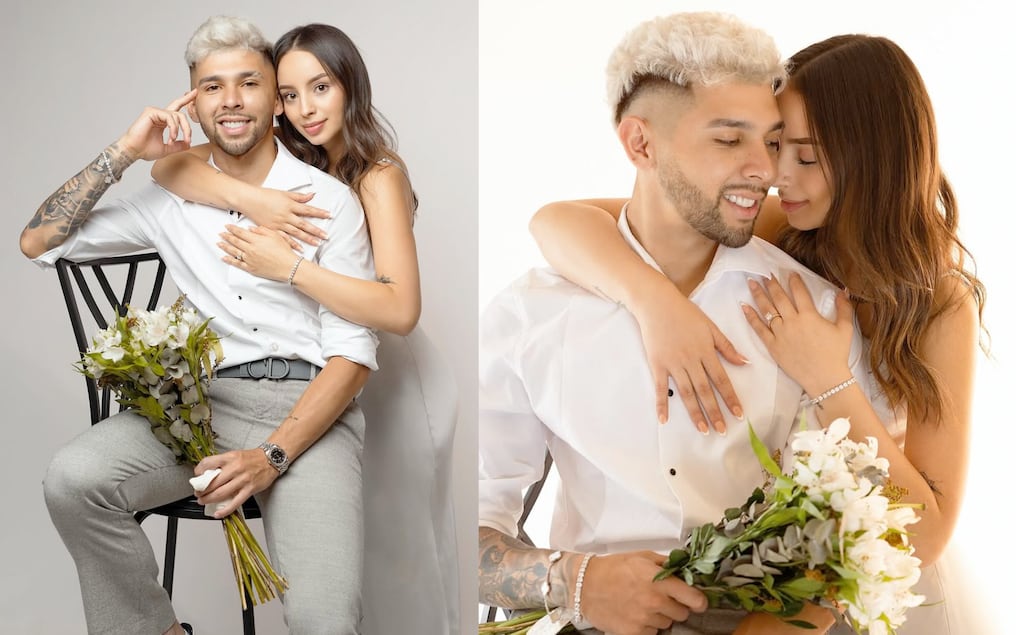 Melissa Cardona compartió unas fotos inéditas con Julio Enciso. Foto: Gentileza