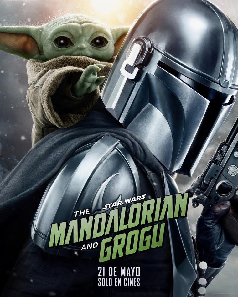 Póster oficial de The Mandalorian and Grogu.