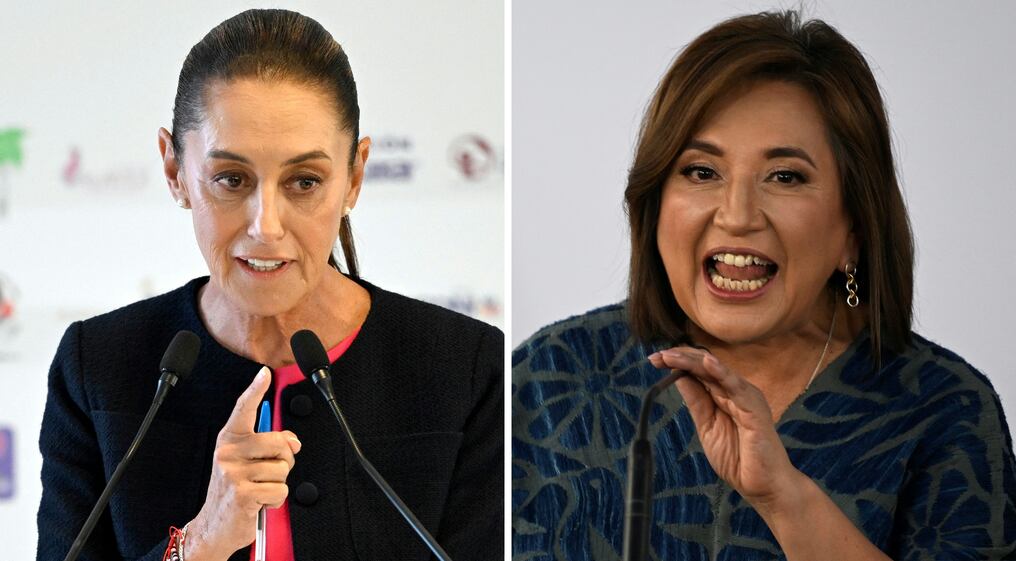 Las preferencias se han mantenido inalteradas, según un sondeo publicado el martes por un medio, que otorga 54 % de los apoyos a Claudia Sheinbaum, frente a 34 % de Xóchitl Gálvez. Foto: AFP
