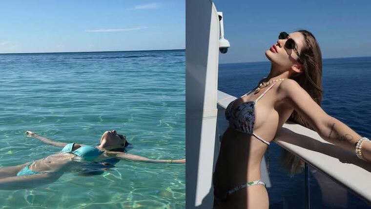 Bethania Borba, se deleita en el Oceano Atlántico.