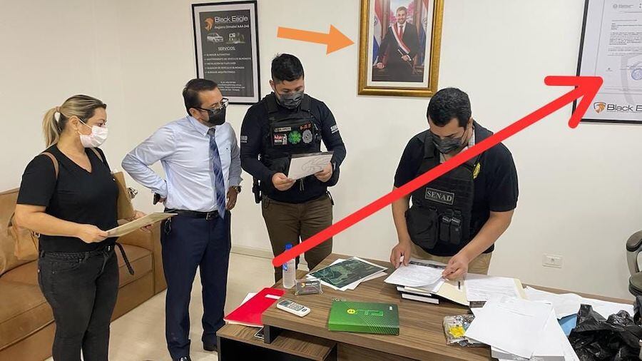 Allanamiento de la empresa de Marcus Vinicius Espindola Marques de Padua.FOTO: ARCHIVO