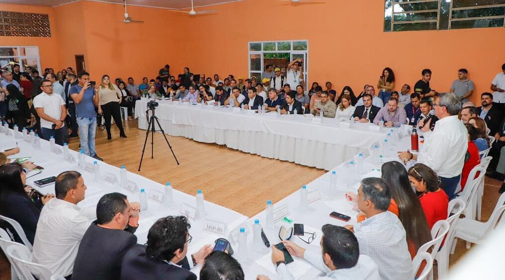 El jueves último fue instalada la Mesa de Protección Social en Itakyry, con el fin de reducir el índice de pobreza. Foto: Gentileza