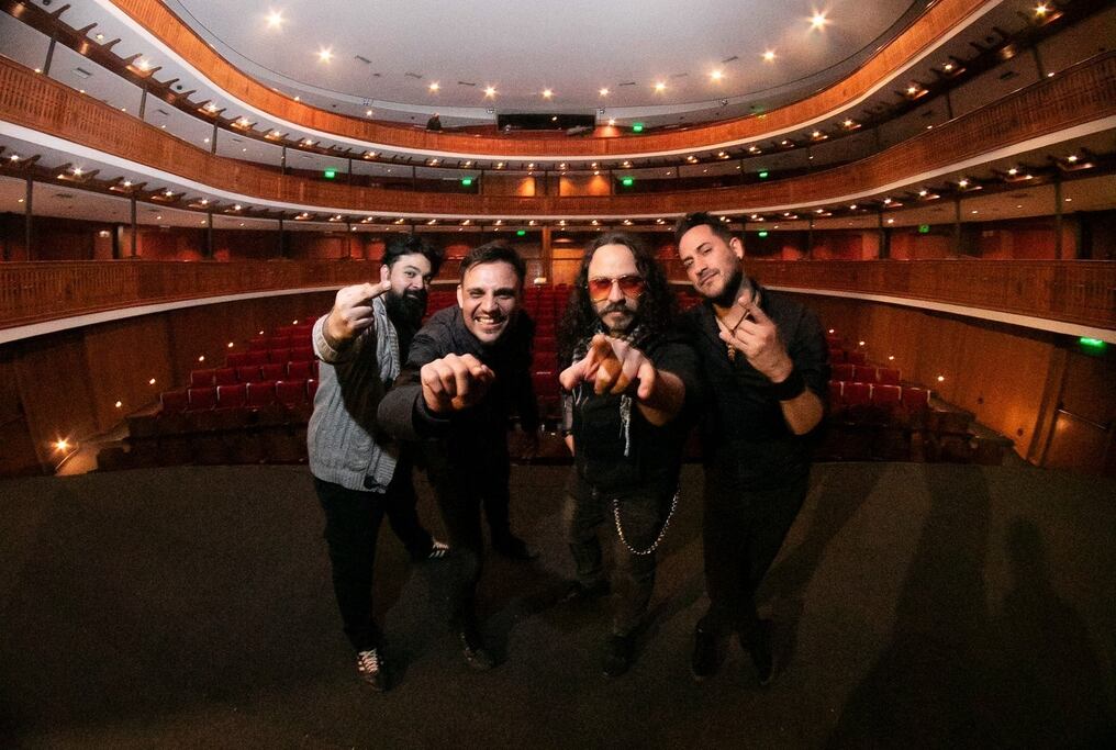 José Gaona, Celso Galeano, Javier Zacher y Rodney Cords integran la agrupación de Ypacaraí . Foto: Gentileza