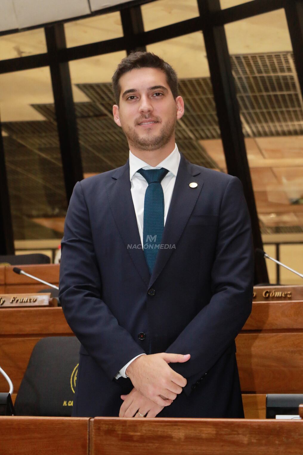Rubén Rubin fue electo diputado por la Alianza Encuentro Nacional, y ocupa la banca que pertenece al departamento Central por el periodo 2023-2028. Foto: Emilio Bazán
