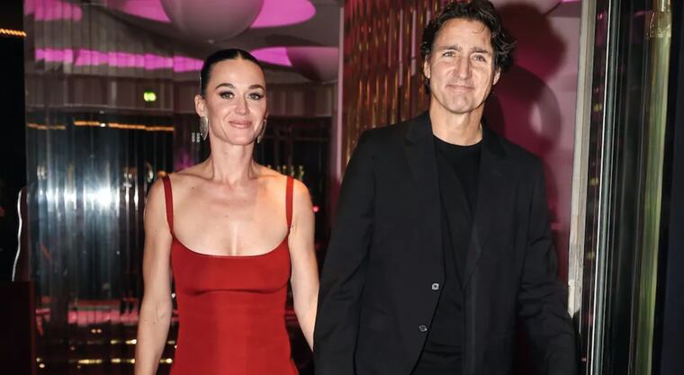 Katy Perry y Justin Trudeau.