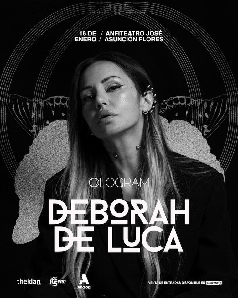 Flyer de la presentación de Deborah de Luca en Paraguay.