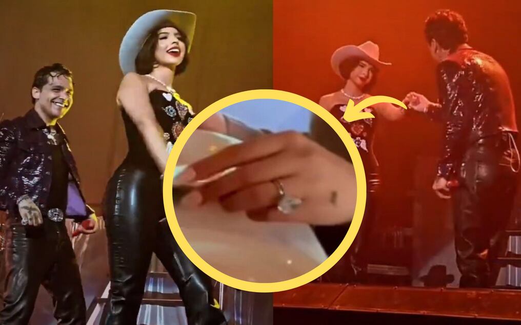 Ángela Aguilar lució anillo de diamante y despertó nuevos rumores de boda con Nodal. Foto: Gentileza