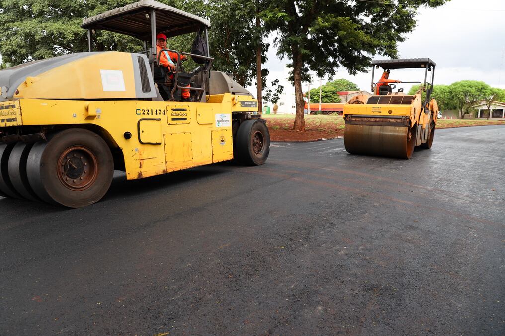 La comunidad del departamento de Alto Paraná contará con 15 cuadras asfaltadas en una primera fase. Foto: Gentileza