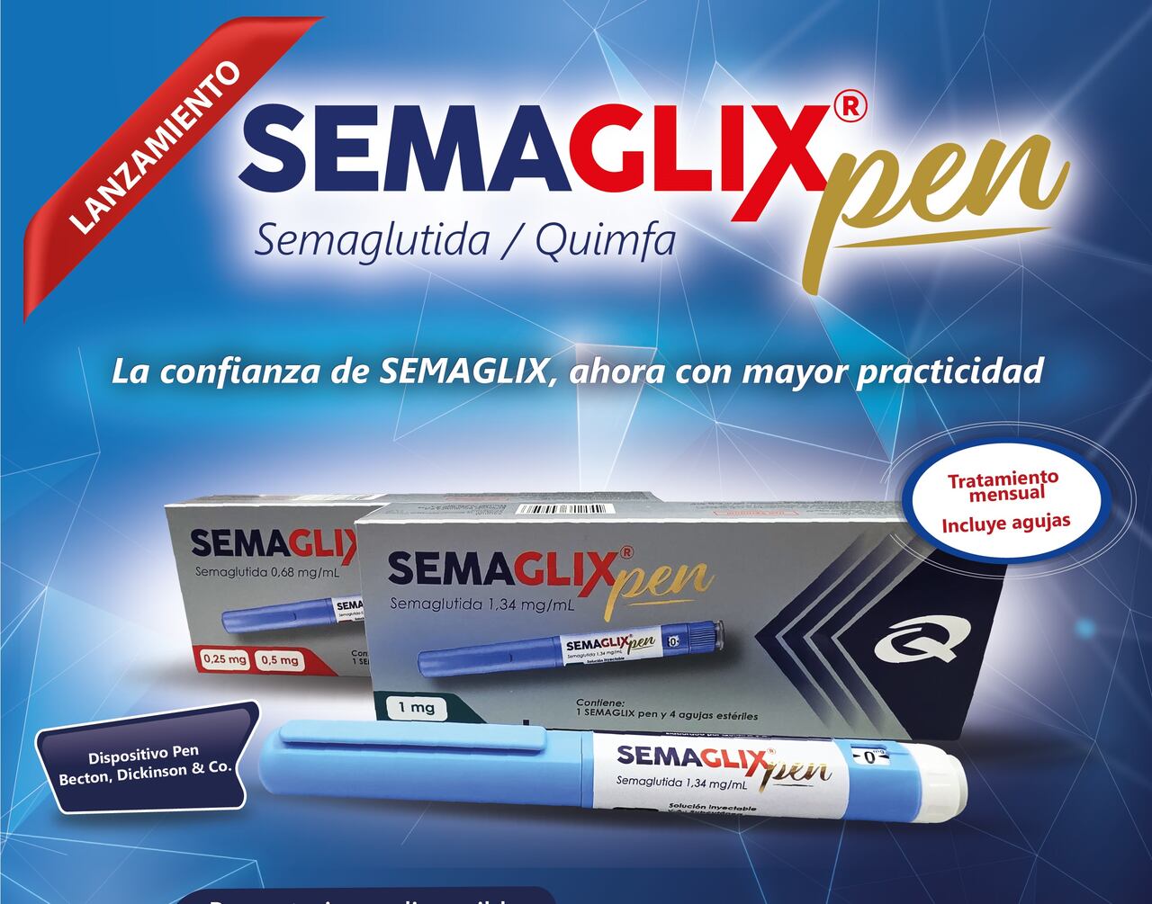 semaglutide aplicacion La Nación / Quimfa lanza Semaglix Pen: innovación en el tratamiento de la  diabetes tipo 2 y la obesidad