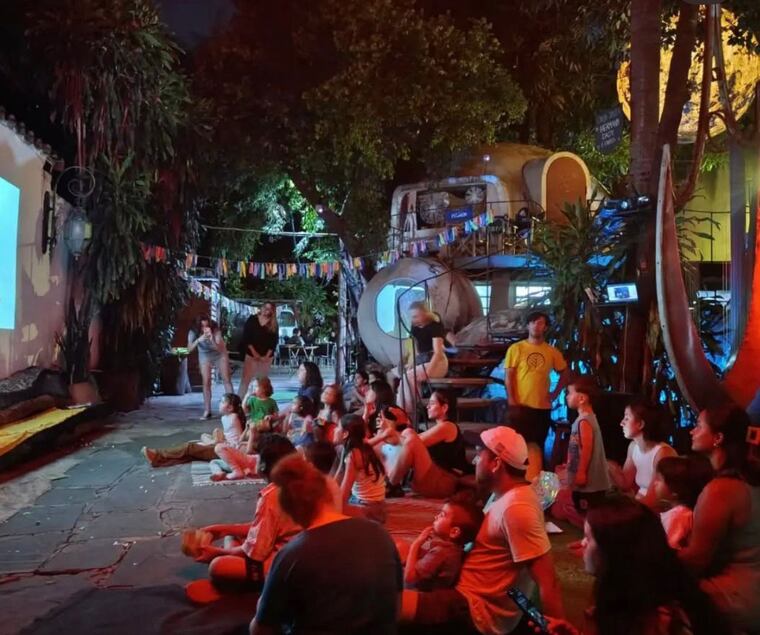 Actividades artísticas en El Bosque de los Artistas. Foto: Gentileza