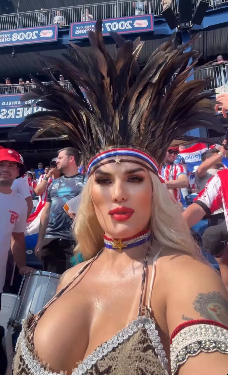 Lilian Ruíz en el Gillette Stadium. Foto: Instagram - @lilianruiz777_official