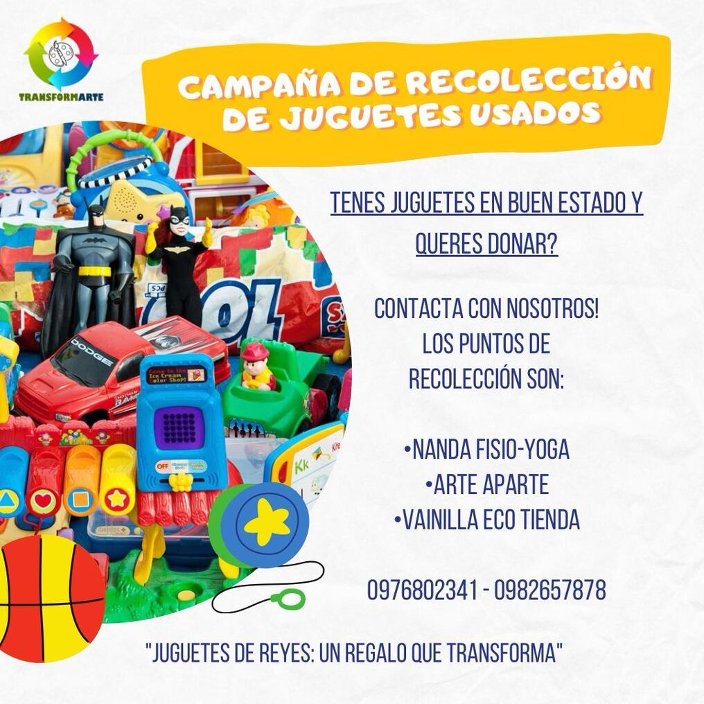 Las donaciones se puede recibir hasta el 3 de enero. Foto: Gentileza