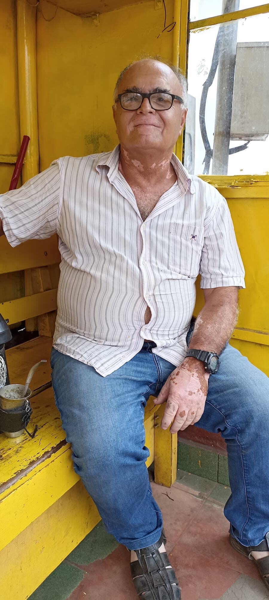 Carlino Camacho (64), taxista