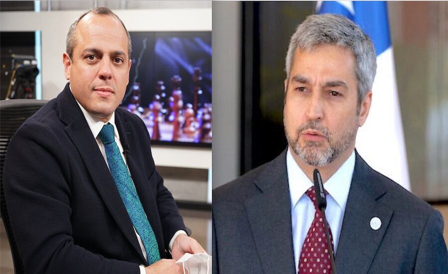 Camilo Benítez, contralor y Mario Abdo Benítez, expresidente.