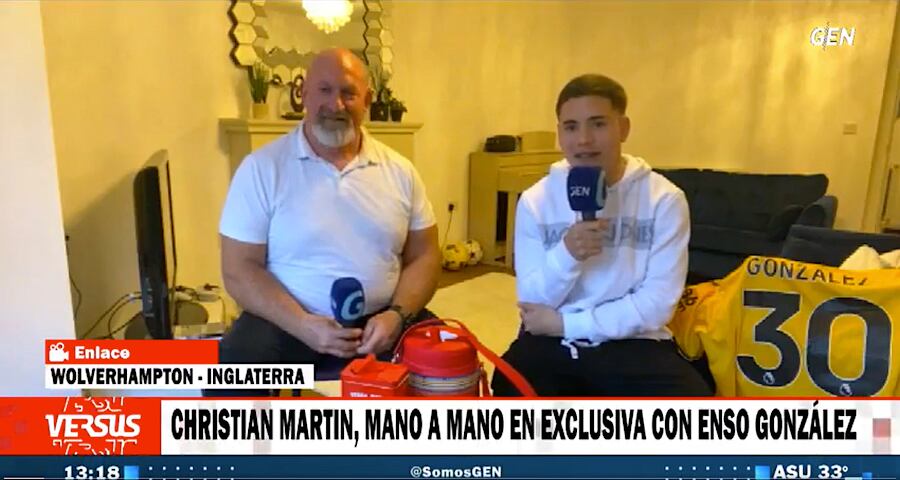 Enso Gonzá­lez, durante la entrevista con Cristian Mar­tin, corres­ponsal de Versus/GEN en Europa.FOTO: CAPTURA