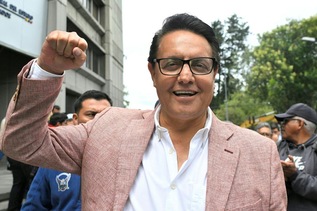 Los seis detenidos por el asesinato del candidato presidencial ecuatoriano Fernando Villavicencio, segundo en intención de votos para las elecciones generales del 20 de agosto, son colombianos, informó la policía. Foto: AFP