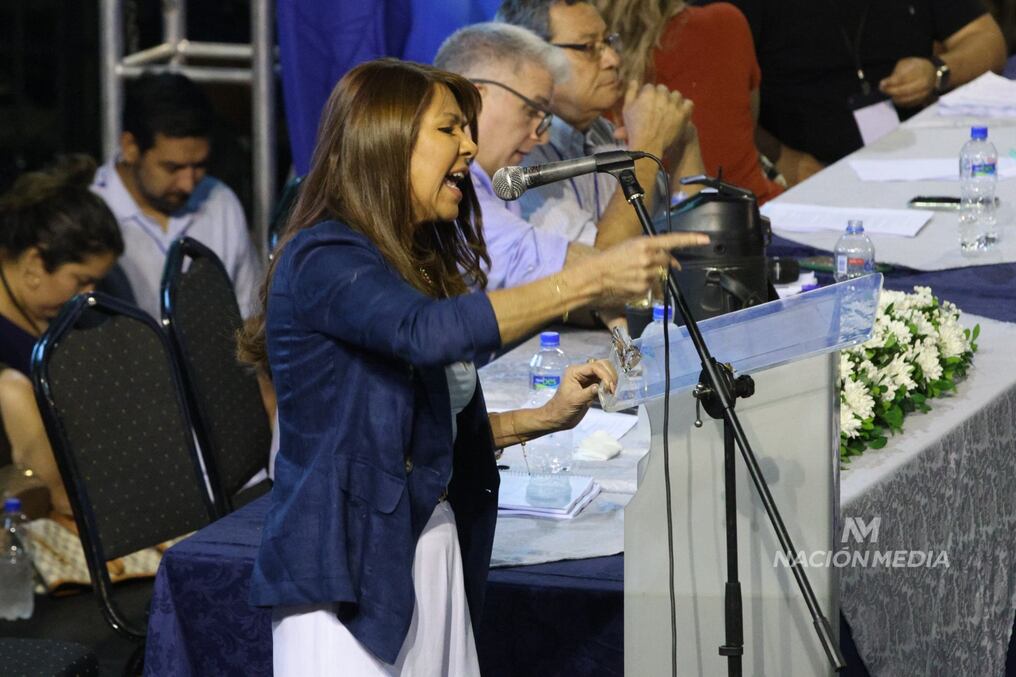 La polémica senadora Celeste Amarilla calificó a sus correligionarios de caraduras, mentirosos y payasos tras ordenarles a destruir al presidente de los colorados, Horacio Cartes. Foto: Eduardo Velázquez