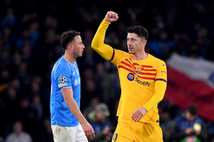 Robert Lewandowski, goleador y estrella del Barcelona.FOTO: AFP