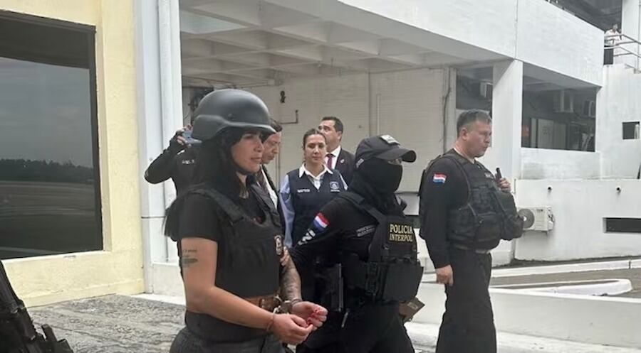 Gianina García Troche está presa en la cárcel militar de Viñas Cué. Foto: Gentileza