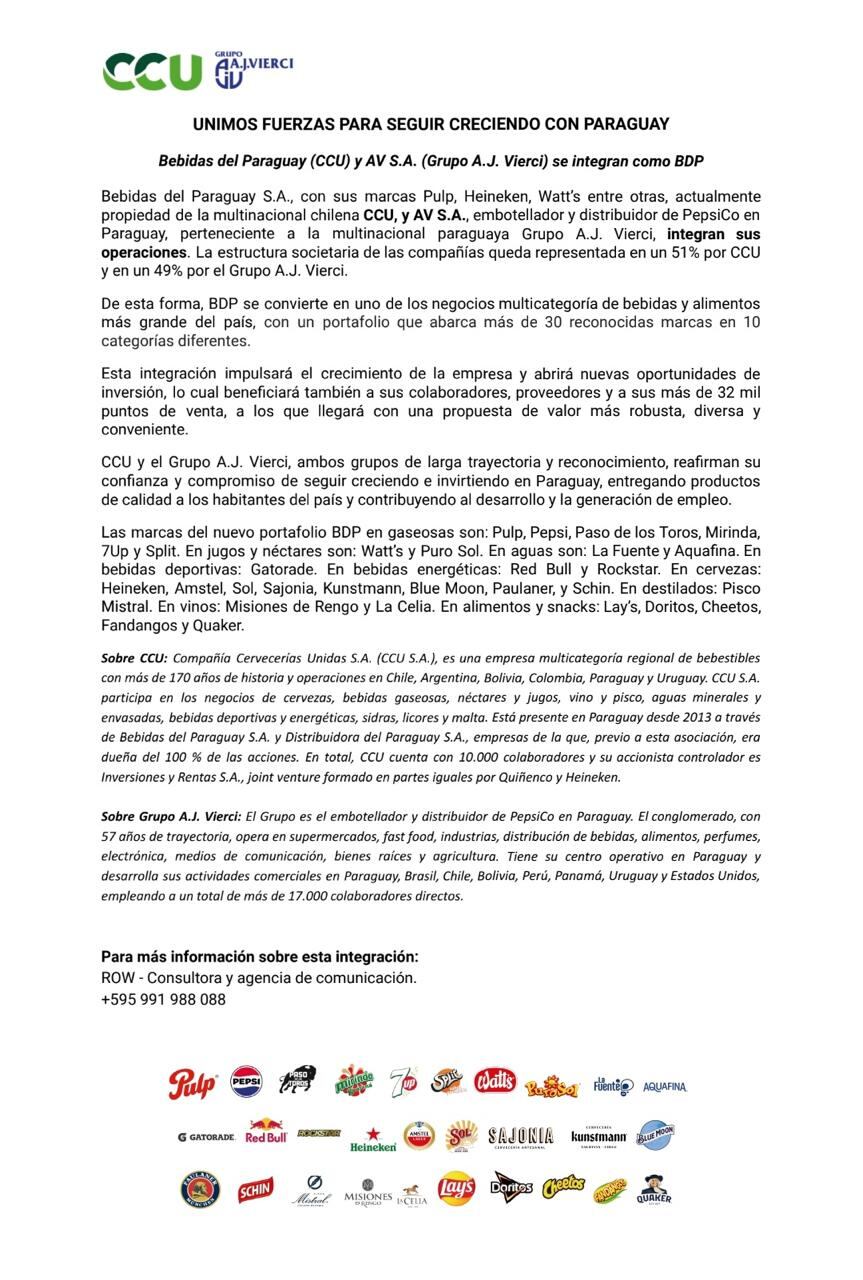 Afirman que esta integración impulsará el crecimiento de la empresa y abrirá nuevas oportunidades de inversión. Foto: Gentileza