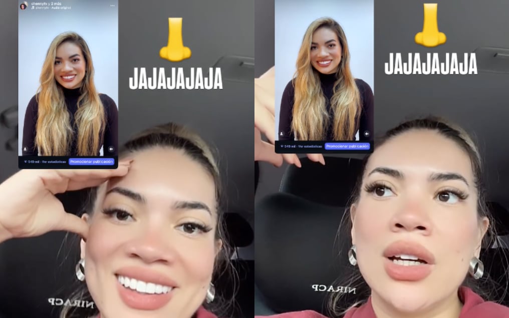 Chenny TV vía historias de Instagram, este miércoles. Foto: Gentileza