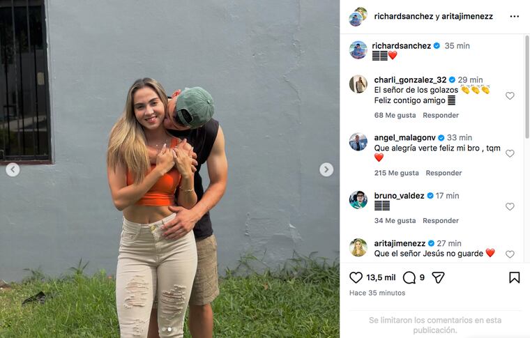 Captura del post colaborativo de Richard “Cachorro” Sánchez y Ara Jiménez.