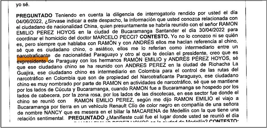 Extracto de la declaración de Francisco Correa.FOTO:GENTILEZA