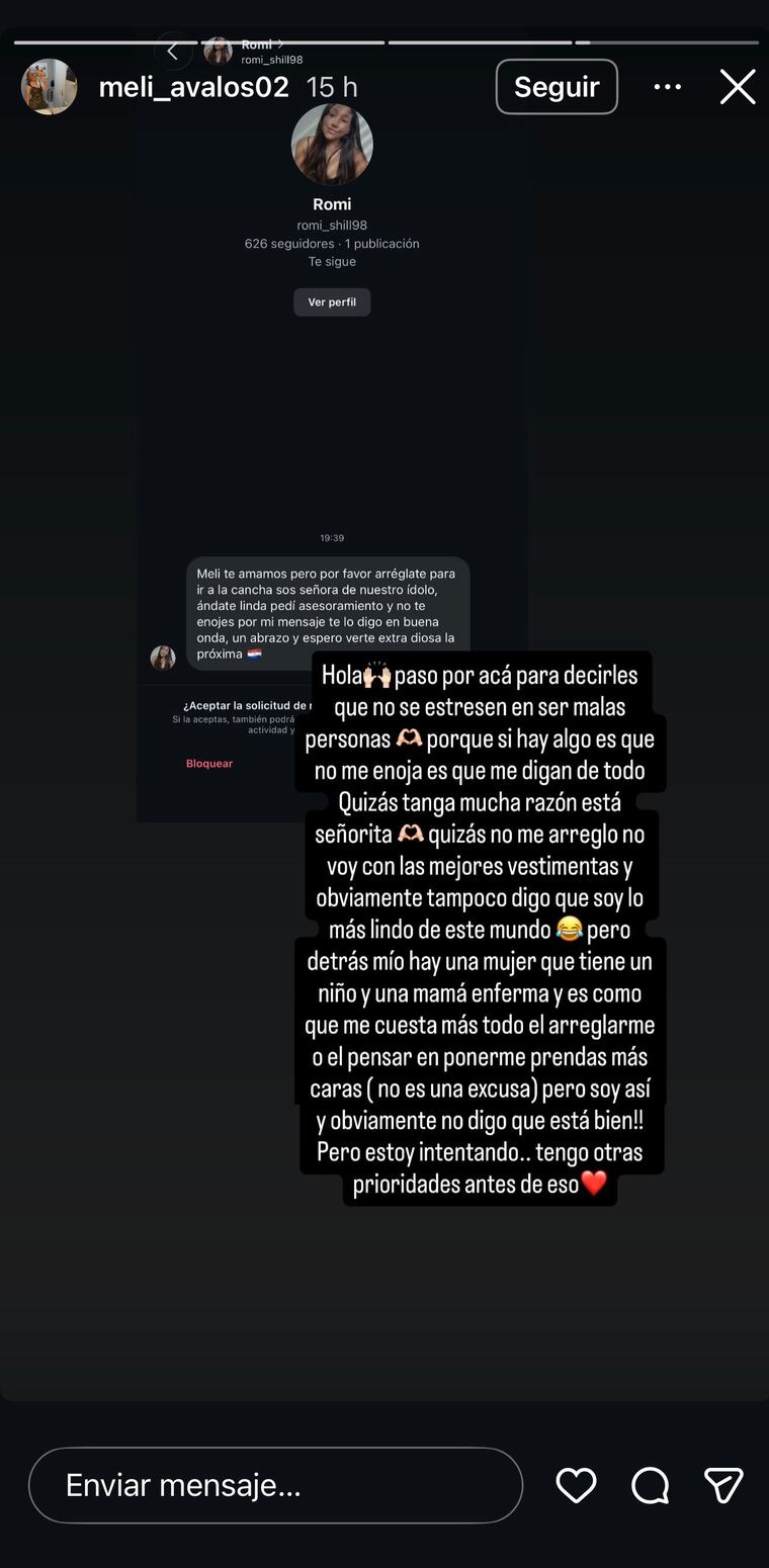 Melissa Ávalos, esposa de Orlando Gill, se defiende de críticas.