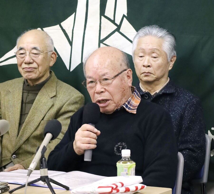 Integrantes de la organización Nihon Hidankyo, Premio Nobel de la Paz 2024, formada por supervivientes a los bombardeos de Hiroshima y Nagasak. Foto: Archivo