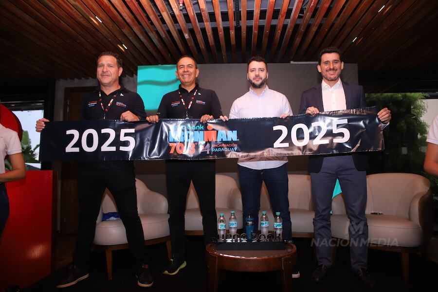 Los responsables de la organización del Ironman 70.3 dieron detalles de la competencia a realizarse en Encarnación. Foto: Mariana Díaz