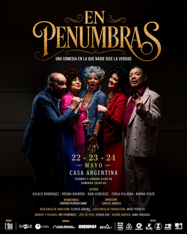 Flyer de “En Penumbras”.