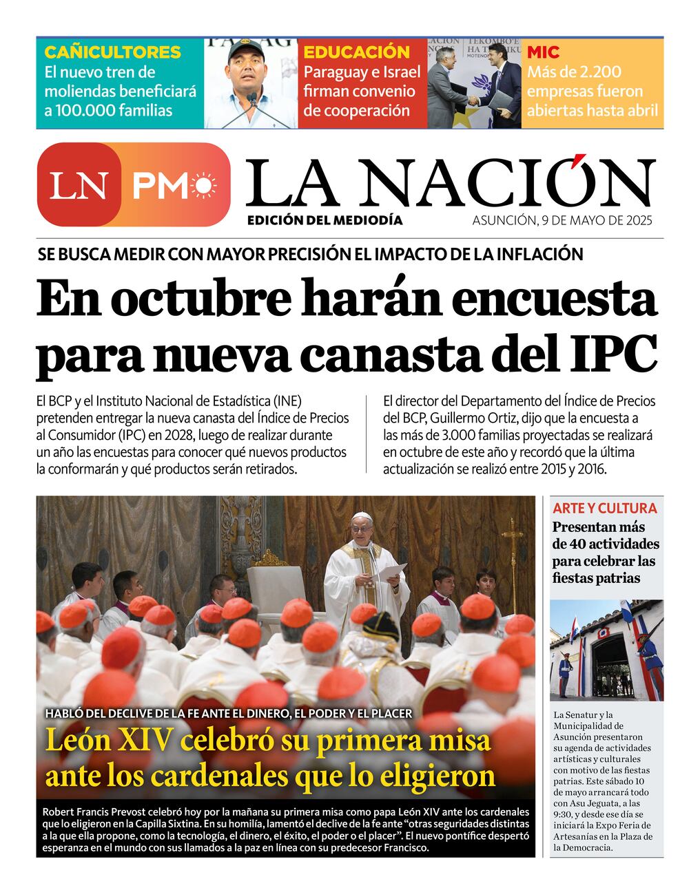 LN PM: edición del 9 de mayo