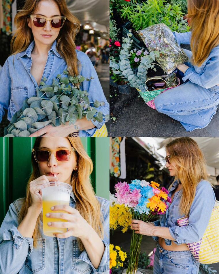 Bárbara Lombardo disfrutó de los rincones del Mercado Municipal de Asunción Nº 4.