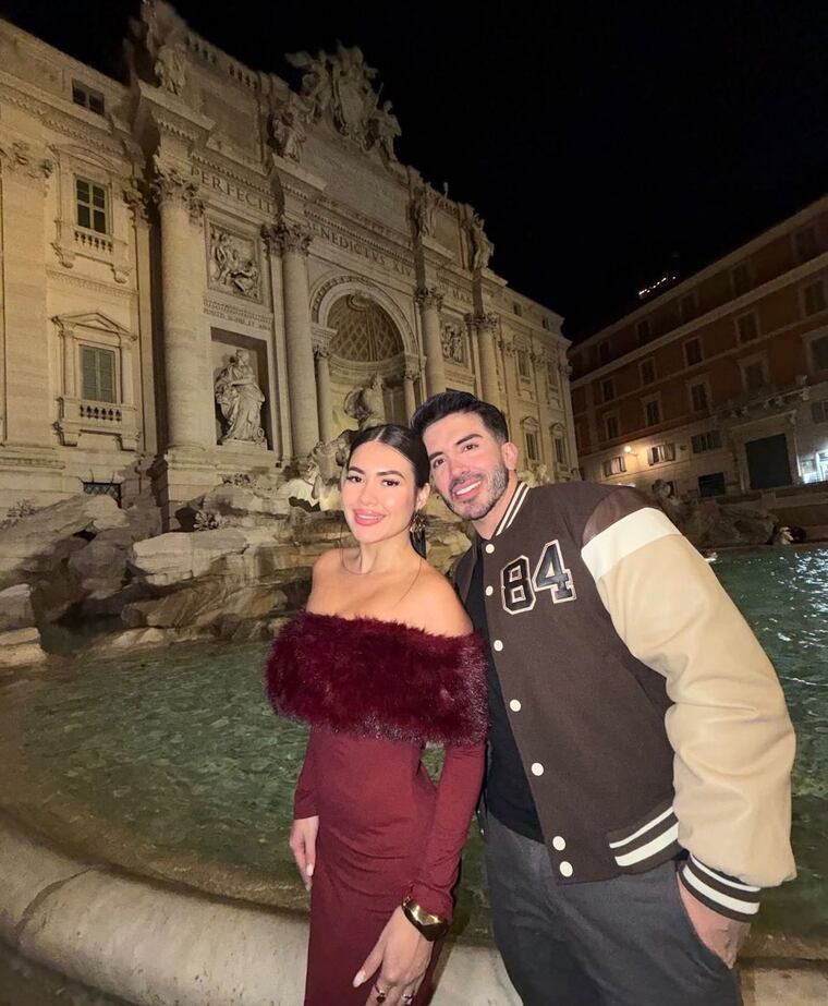 Laurys Dyva y Magno Silva, en Roma.